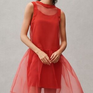 Anthropologie Organza mini dres